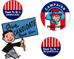 Campaign buttons